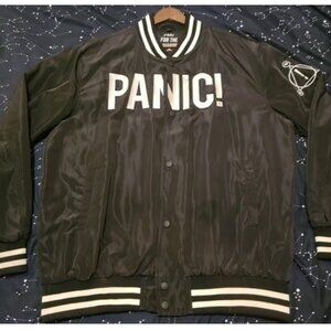 RARE Panic At The Disco Satin Bomber Jacket Size XXL LIKE NEW